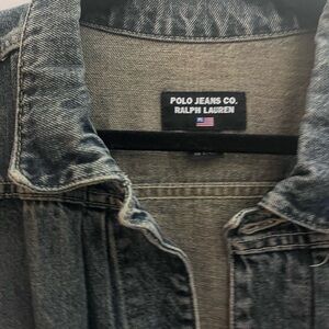 Vintage Polo by Ralph Lauren Men's Black Denim Jacket